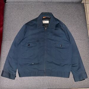 Rare 80s/90s Dickies Navy Full Zip Detroit Bomber Work Jacket